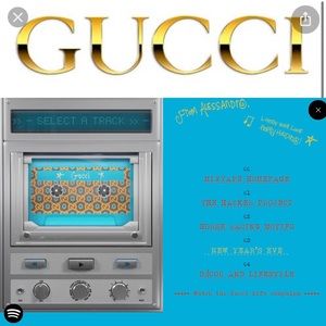 New!! Gucci  Cassette Tape mark The 100th Year Of Music Fashion 📼🎶